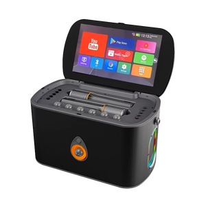 Máquina de Karaoke K90 BT con 2 Micrófonos Inalámbricos Recargables, Sistema de KTV para el Hogar, para Fiestas, Canto y Entretenimiento - Product Image 1