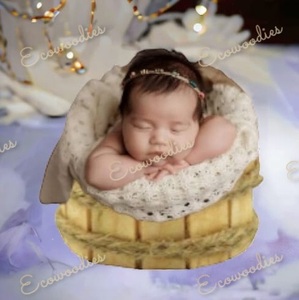 ออตโตมันสำหรับเด็กอุปกรณ์ประกอบฉากการถ่ายภาพทารกแรกเกิดออตโตมันทำด้วยมือหรูหราสง่างามเป็นมิตรต่อสิ่งแวดล้อม - Product Image 1