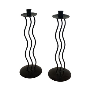 Bougeoir en métal Décoration de table Pièce maîtresse Bougeoir Couleur or blanc Design élégant Bougeoir - Product Image 6