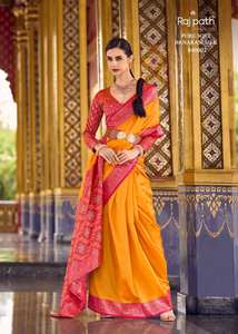 Collection exclusive de saris en soie douce pour les fêtes et les mariages Vêtements indiens et pakistanais au prix de gros - Product Image 2