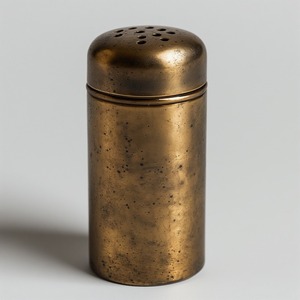 Molinillo de sal y pimienta artesanal de acero inoxidable con base de madera artesanal hecho a mano diseñado para comedor decorativo - Product Image 1