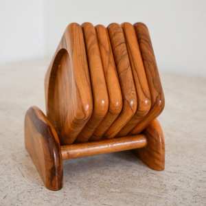 High Quality Walnut <b>Wood</b> <b>Coaster</b> Sets Walnut <b>Coasters</b>-Premium Quality Mats & Pads - Product Image 2