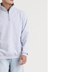 Personnalisé prix de gros hommes 100% coton demi fermeture éclair haut hiver sweat-shirt tricoté conception personnalisée solide numérique pour coloré - Product Image 2