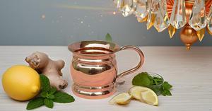 Taza lisa de cobre de mula de Moscú de diseño moderno de 14oz, taza de regalo sólida con mulas para café y cerveza de jengibre - Product Image 6