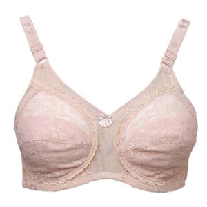 Sujetador de red elegante para mujer - Beige - Product Image 1