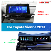Radio para Auto Mekede MNB con Pantalla Dual de 12.3 Pulgadas, Procesador Qualcomm, Android, Electrónica para Auto, 4G, WIFI, GPS para Toyota Sienna 2023
