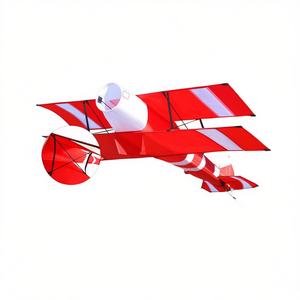 Bdt Drachen Einleiner Kite Doppeldecker Drones para Exteriores 130x85cm con 15m Schweif 30m Línea Incluida - Product Image 2