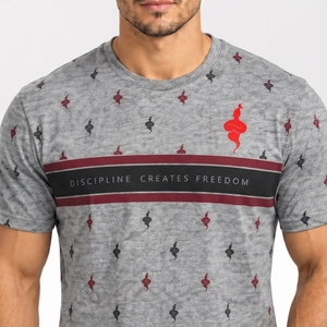เสื้อยืดลำลองพรีเมียมสำหรับผู้ชาย แขนสั้น เนื้อผ้านุ่ม สวมใส่สบาย ดีไซน์ทันสมัย - Product Image 5