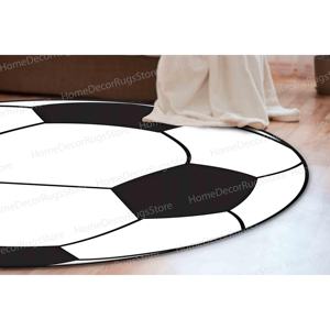 Tapis de football, tapis imprimé, tapis rond, tapis de motivation, tapis fin non tissé - Product Image 4