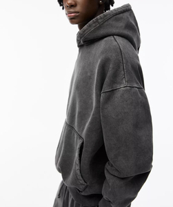 Cotton Heavyweight Acid Washed Hoodies and <b>Sweatpants</b> <b>Sets</b> Vantage Style Tracksuit <b>Sets</b> - Product Image 4