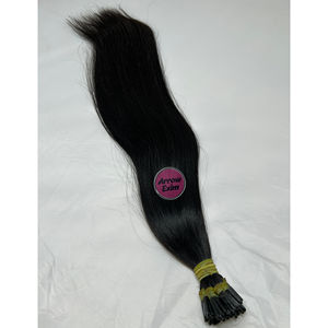 Natural I-Tip Human <b>Hair</b> <b>Extensions</b> Pre-Bonded Keratin Stick Tips 100% Remy Virgin <b>Seamless</b> Invisible Install Volume & Length - Product Image 5