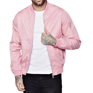 Blouson aviateur d'hiver léger nouveau style pour hommes en toile avec col montant et décoration de poche Service OEM - Product Image 1