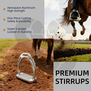 Étriers de sécurité équestres en alliage d'aluminium anodisé léger de qualité supérieure pour l'équitation, le saut d'obstacles et l'équitation - SHER SONS - Product Image 4