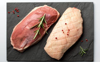 Viande de poitrine de canard surgelée, qualité A, sans graisses trans, IQF, 15 kg/carton, prix de gros disponible