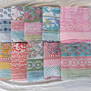 Surtido al por mayor lote playa cubrir pareos tela de algodón suave verano Pareo Sarong, Bikini cubrir pareo Sarong, Impresión de bloque de mano - Product Image 1