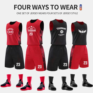 Meilleures ventes : Tenues de basketball grande taille personnalisables avec votre propre logo, ensembles de maillots respirants, faible MOQ, 100 % polyester, Amano Sports - Product Image 4