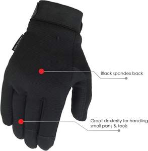 Prix d'usine Gants de mécanicien respirants légers en cuir personnalisés Gants à écran tactile antidérapants pour les ouvriers en mécanique - Product Image 3