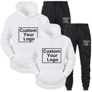 Vêtements de sport surdimensionnés en polaire pour hommes et femmes, ensemble de deux pièces d'hiver, pulls à manches longues, pantalons décontractés, sports d'automne - Product Image 2