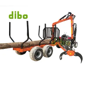 Diskon CE traktor pertanian derek ATV hutan traktor Trailer 3-Point Hitch hidrolik Logging peralatan untuk dijual