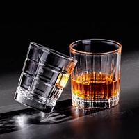 Nouveauté classique gravé Ripple Shot Glass Set Champagne Tumbler Mini bière Whisky Shot verres à vin tasse