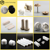 Service de pièces usinées CNC sur mesure, composant de bague en POM creuse à 5 axes et multi-trous pour équipement de traitement de l'eau