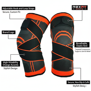 Rodilleras Deportivas RexFit OEM con Logotipo Personalizado para Sentadillas, Levantamiento de Pesas, CrossFit y Gimnasio, Soporte de Fitness con Logotipo Personalizado - Product Image 5