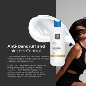 Champú Anticaspa y Anticaída TTO Clinic 500ml con Biotina, Ginseng, Aceite de Árbol de Té y Aceite de Argán para Fortalecer el Cuero Cabelludo y Cuidado del Cabello Graso - Product Image 4