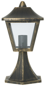 Lámpara de Pared Exterior Clásica Tradicional E27 IP44 en Aluminio Dorado Antiguo (Ledvance 4058075206342) - Product Image 1