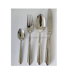 Ensemble de couverts de service couverts en acier inoxydable métallique fini pour la maison et le mariage dans toutes les tailles pour l'exportation - Product Image 2