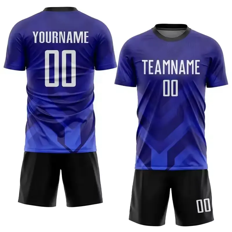 Custom Sublimation Football Jersey Sets Breathable Football Uniform Team Soccer Jersey Set Training Soccer Uniforms For Men