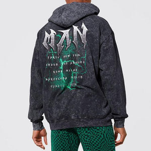 Sudaderas con Capucha de Forro Polar para Invierno, Diseño OEM de Alta Calidad, Lavado Ácido, Transpirables, de Secado Rápido, Sostenibles y Resistentes al Viento para Hombre, Venta al Por Mayor 2024 - Product Image 4