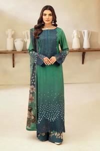 Inde Pakistan Dames Modeste Mode Salwar Kameez Respirant Hiver Viscose/Lénine Tissu Motif Floral Naturel Qualité D'exportation - Product Image 4