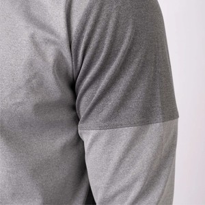 OEM Personnalisé Performance Séchage Rapide 1/4 Zip Manches Longues Athlétique Gym et Golf Running Shirts pour Hommes - Product Image 4