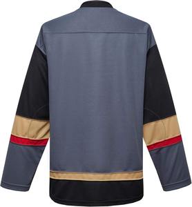 Venta al por mayor OEM directo de fábrica equipo uniformes sublimación tela de secado rápido duradero rendimiento avanzado personalizado camisetas de hockey sobre hielo - Product Image 3