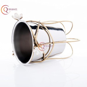 Venta al por mayor decorativo de metal sólido cubo de hielo barato hogar Hotel restaurante fiesta uso bebidas tinas suministros - Product Image 3