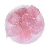 Pierre de quartz rose 100 % naturelle, pierres brutes, spécimen minéral de guérison, roche