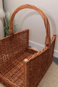 Panier de rangement en rotin naturel fait main avec poignée, design moderne et écologique, multifonction, fabriqué à Hanoï - Product Image 4