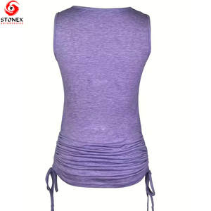 Débardeur décontracté surdimensionné pour femme fabriqué en usine, meilleur prix, séchage rapide, respirant, polyester/coton, vêtements de sport - Product Image 2