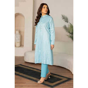 Conjunto de Camisa y Pantalón de Jacquard con Lurex para Mujer KST-43027 - Product Image 5