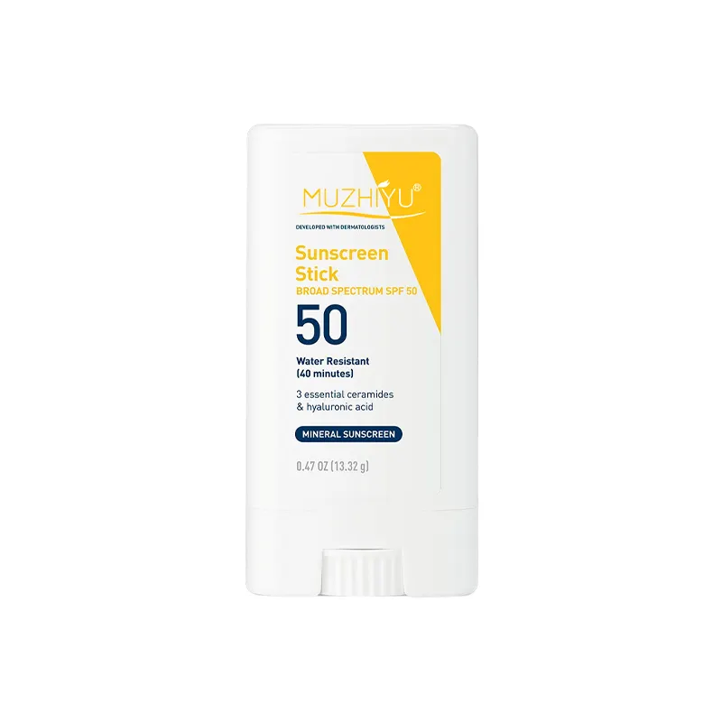 Private Label OEM Natural Vegan Stick Sunscreen Sunblock Spf 50 Moisturizing Waterproof Uv Face Sunscreen Stick