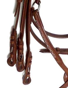 Vente chaude de qualité supérieure en cuir véritable bride à mors Rembourrage souple durable Usine Prix de gros Produits pour chevaux - Product Image 3