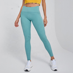 Custom cotton Elastic WaistYoga Leggings women stylish <b>yoga</b> <b>trousers</b> casual fitness pants breathable gym wear wholesale - Product Image 5