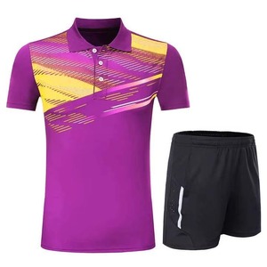 Conjunto de Uniforme de Tenis y Bádminton Personalizado para Hombre - Absorbe la Humedad, Transpirable, Ecológico, 100% Poliéster, Elástico en 4 Direcciones, Anti-UV Frontal - Product Image 1