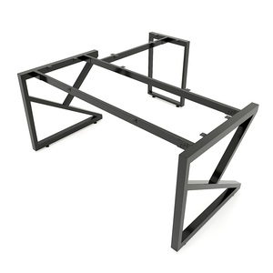 Pieds de meuble industriels en forme de L, robustes, 160x160cm, pour hôpital/cuisine/salle à manger - HCKC018 - Product Image 1
