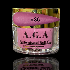 A.G.A # Collezione 86 Butter Polvere Acrilica per Unghie con Logo Personalizzato, Materiale Glitter EMA per Decorazione Unghie, Modello Rosa - Product Image 1