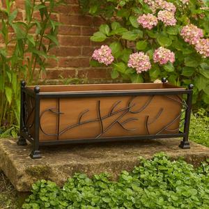 Decorative Planter Flowers Bucket Other Home Decor Product Hot Selling Rectangular Bucket Metal Plants Stand <b>Garden</b> Accessories - Product Image 1