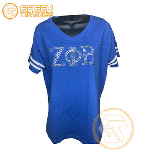 Camiseta de Algodón Transpirable de Alta Calidad Personalizada al por Mayor de Zeta Phi Beta, Ropa de Hermandad para Mujer, Manga Corta - Product Image 5