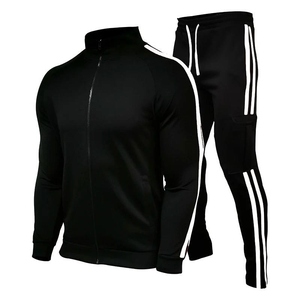 Ensemble de survêtements unisexes 100 % polyester pour l'automne, décontracté, respirant, léger, coupe classique, teint en pièce, style streetwear - Product Image 6