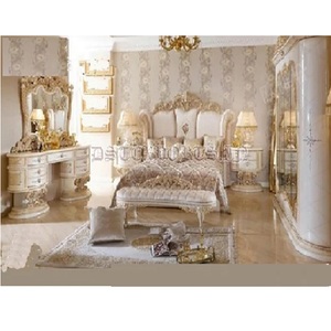 Ensemble de meubles de chambre à coucher en teck moderne de luxe au design unique, personnalisable, prix de vente d'usine, États-Unis - Product Image 1