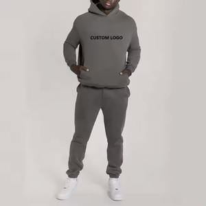 Sweat à capuche en coton uni surdimensionné pour hommes de haute qualité Logo privé personnalisé coupe et couture pull à capuche pour hommes - Product Image 3